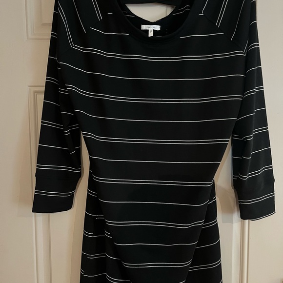 Maurices Black Dress with White Stripes - Picture 1 of 8